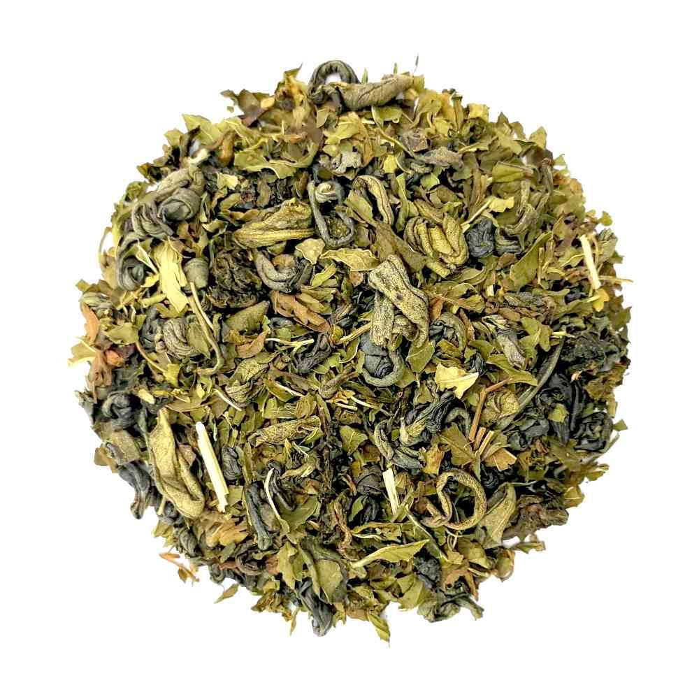 Moroccan mint green tea loose leaf for traditional UAE hospitality and restaurants